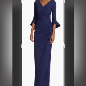 Chiara Boni Royal Blue Long Sleeve Dress
